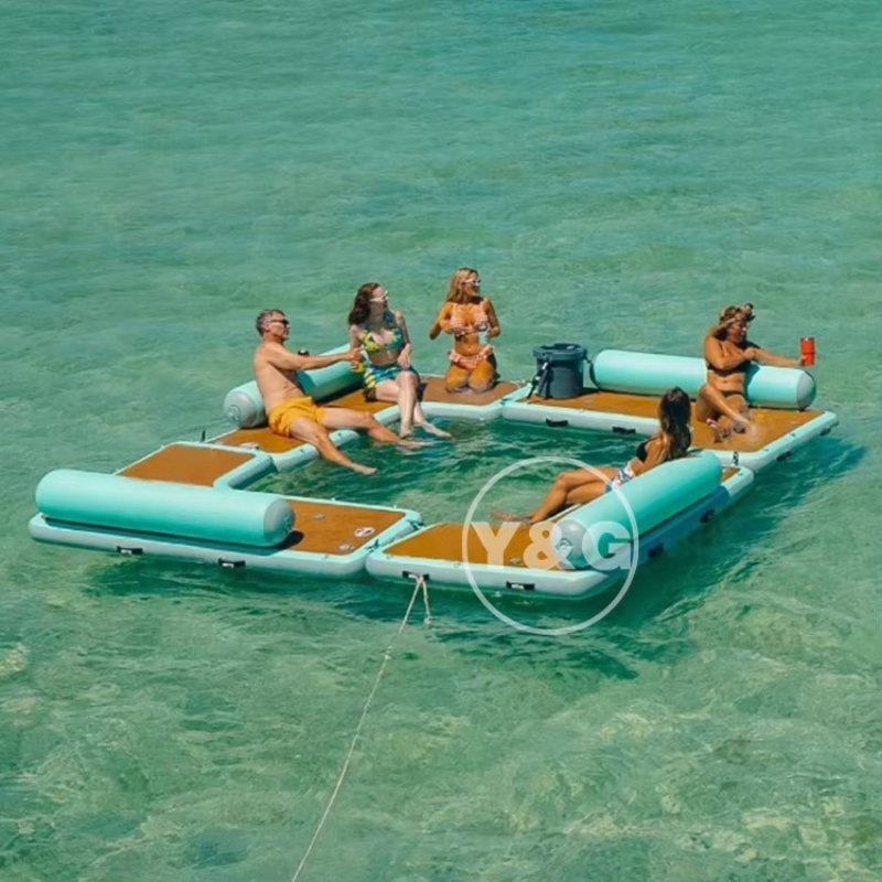 Fishing Equipment Jet - インフレータブル埠頭 人気水上レクリエーション機器 フローティングアイランド 釣りプラットフォーム ジェットスキー