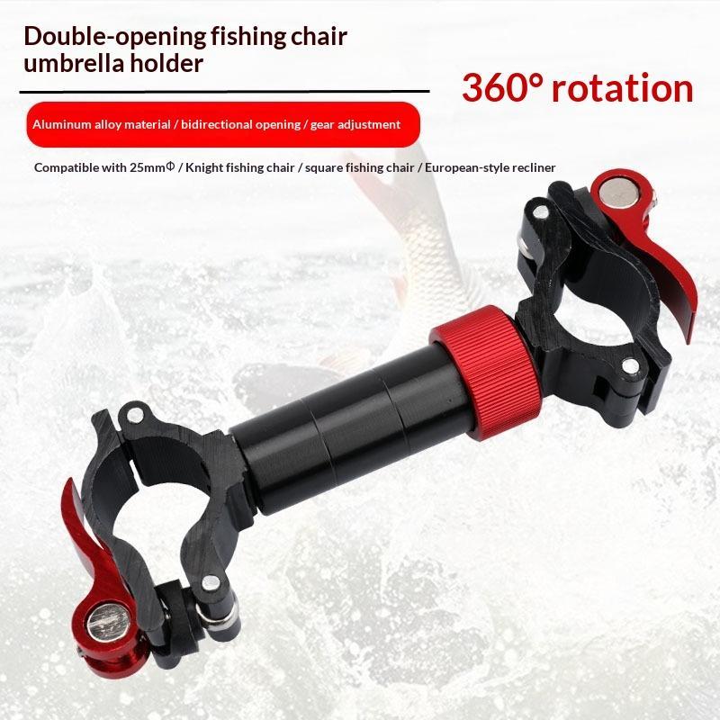 Fishing Equipment Jet - 釣り椅子傘ホルダーアルミ合金回転可能調整可能なマウントスタンド屋外ボート魚サポート機器