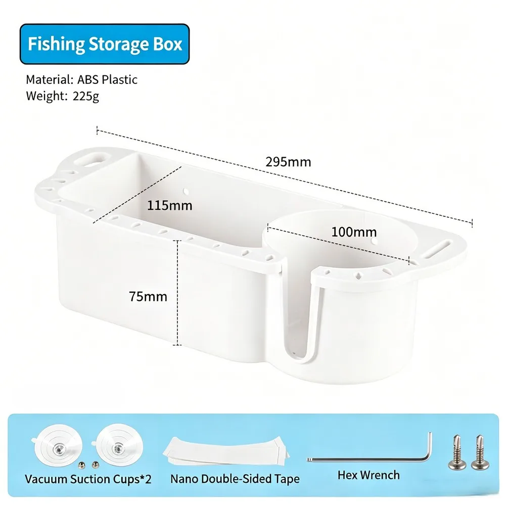 ABS 釣り用コンテナ釣具ボックス 2 列の排水穴 ボートデ - Fishing Quest のレビューと価格