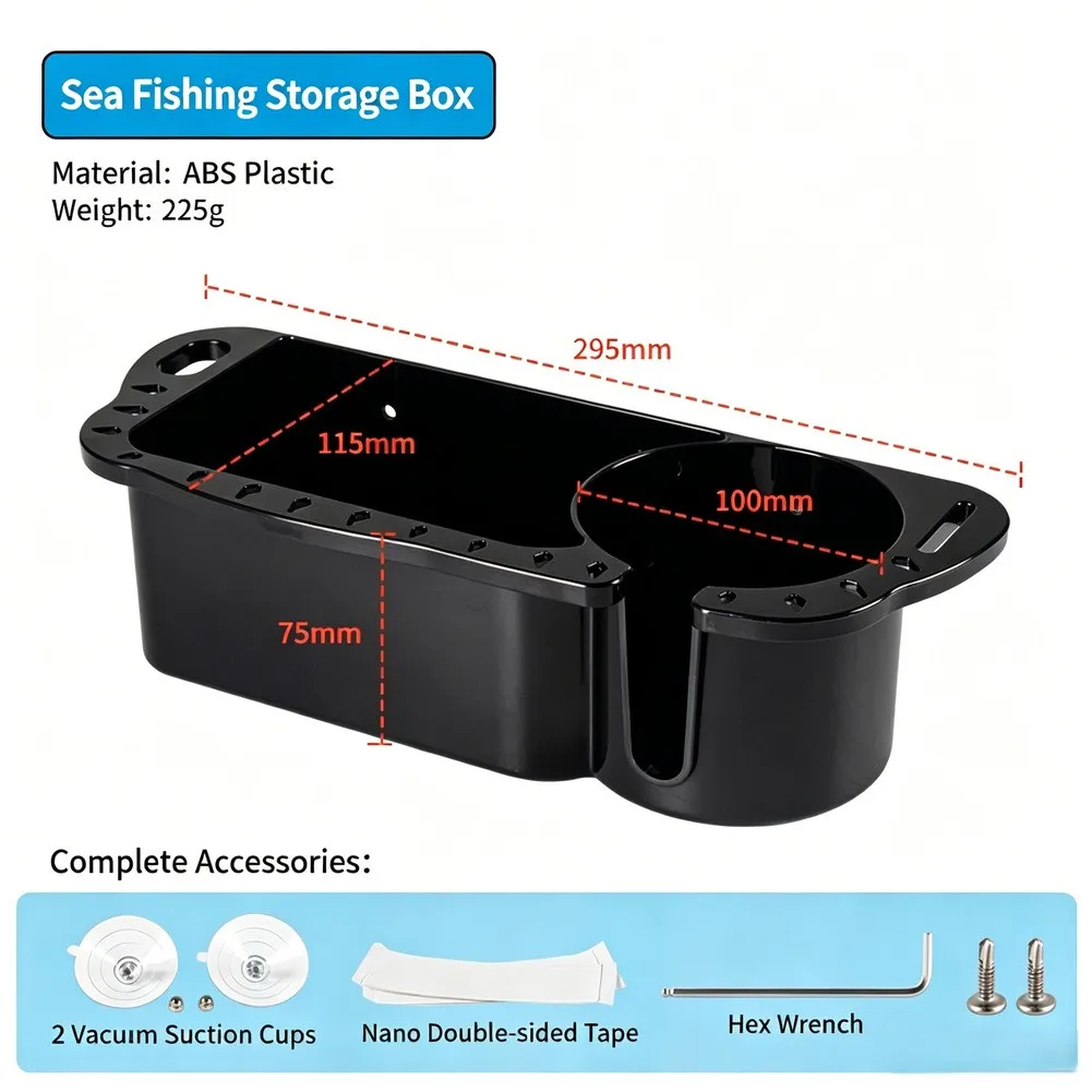 ABS 釣り用コンテナ釣具ボックス 2 列の排水穴 ボートデ - Fishing Quest のレビューと価格
