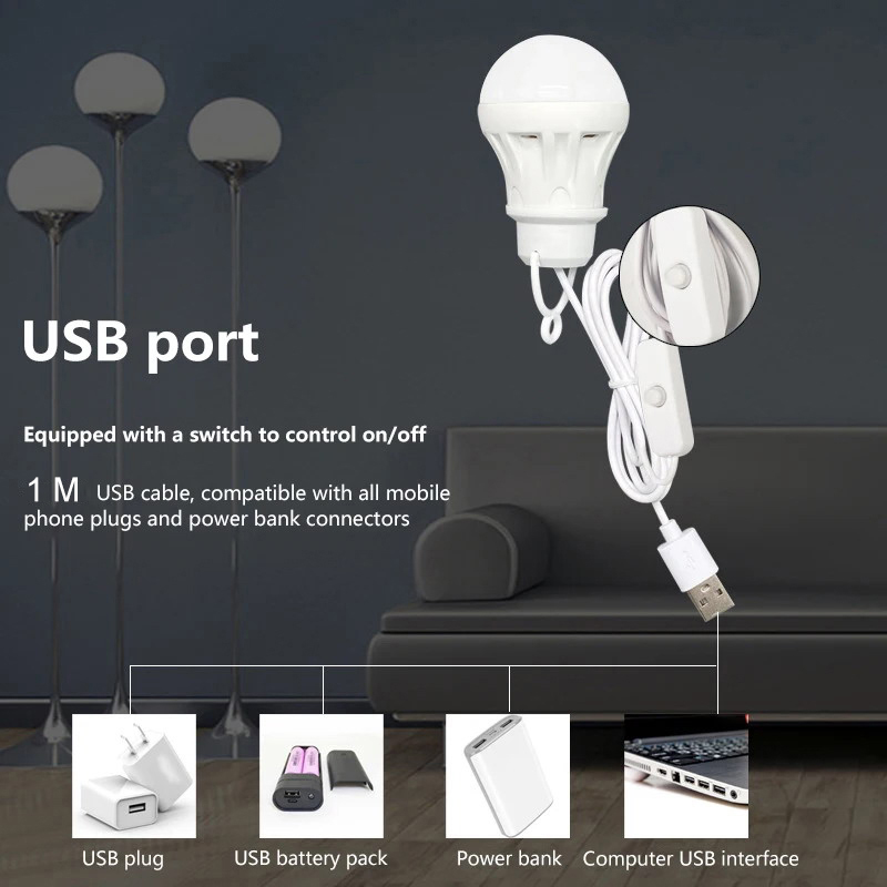 5V LEDランタン キャンプライト ランプ USB緊急電球 - Fishing Equipment Jet のレビューと価格